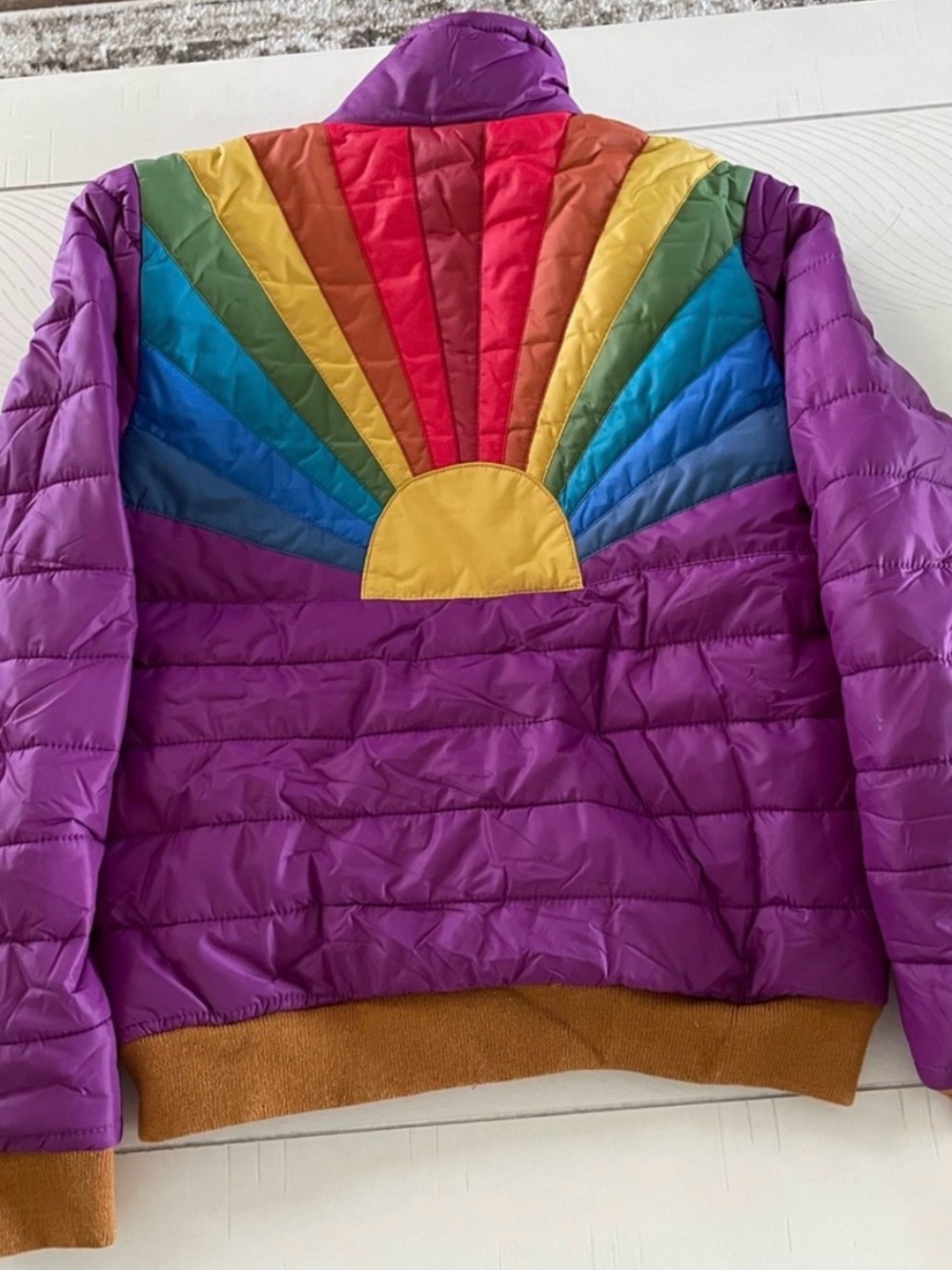 Aviator Nation Sunburst Puffer Jacket